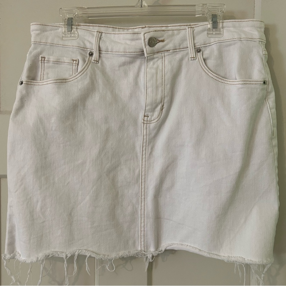 Old Navy White Denim Skirt Size 12
